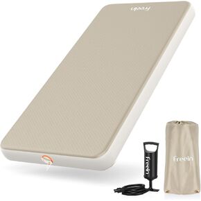 Freein 4" Drop-Stitch Inflatable Sleeping Pad - Orthopedic Support Mattress with Press Valve, 7 PSI SUP Pump Compatible, Ultralight 6lbs, Fast 3-Min Inflation for Land & Water, 76" x 26" in Kuwait