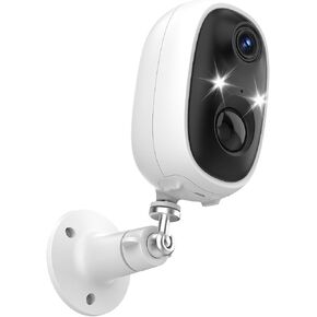 كاميرات مراقبة لاسلكية في الهواء الطلق 2K، كاميرا داخلية تعمل بالبطارية / 2.4G كاميرات WiFi لأمن المنزل مع كشف الحركة، رؤية ليلية ملونة، أضواء كاشفة، صفارة إنذار، مقاومة للماء، تخزين SD/سحابي، حزمة واحدة in Kuwait