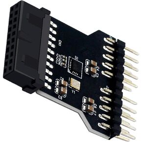 محول USB 3.0 19/20Pin إلى USB 2.0 مزدوج 9Pin، محور فاصل توسيع رأس اللوحة الأم، محول 1 إلى 2 منفذ in Kuwait