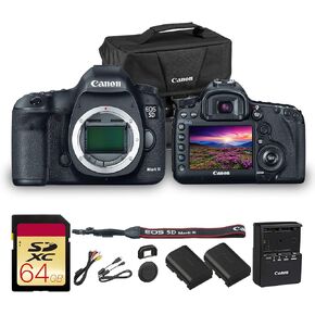Canon EOS 5D Mark III DSLR Camera | 22.3MP Full-Frame CMOS Sensor, DIGIC 5+ Processor & Full HD Video | Great for Weddings, Portraits & Events (5260B002) + Canon Bag + 64GB Card + LP-E6P Battery in Kuwait