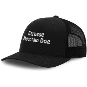 Custom Mesh Cap Hat Embroidered Bernese Mountain Dog Berner Sennenhund Trucker Hats for Men & Women Cotton in Kuwait