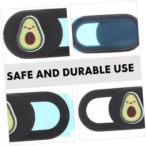 2Pcs Webcam Privacy Cover Slider for Laptop and Phone Anti-Peeping Camera Protector Compatible Most Devices Black Design in Saudi Arabia