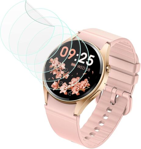 واقي شاشة AKUMAKA Smart Watch G65 - [5 عبوات] فيلم PET شفاف ناعم عالي الدقة [مضاد لبصمات الأصابع] [مضاد للخدش] متوافق مع Sanorum G53، KACUBAKU AKUMAKA RUXINGX G65 Smartwatch in Saudi Arabia