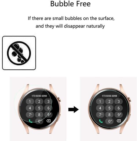 واقي شاشة AKUMAKA Smart Watch G65 - [5 عبوات] فيلم PET شفاف ناعم عالي الدقة [مضاد لبصمات الأصابع] [مضاد للخدش] متوافق مع Sanorum G53، KACUBAKU AKUMAKA RUXINGX G65 Smartwatch in Saudi Arabia