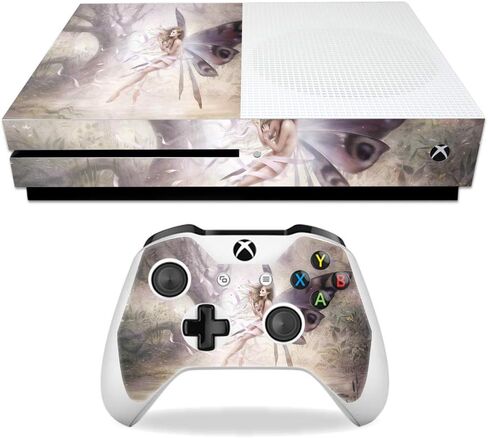 غلاف MightySkins متوافق مع جهاز Microsoft Xbox One S - Tangled Fairy | غطاء ملتف واقٍ ومتين وفريد ​​من نوعه من الفينيل | سهل التطبيق والإزالة وتغيير الأنماط | صنع في الولايات المتحدة الأمريكية in Kuwait