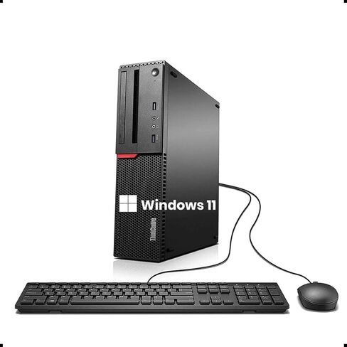 Lenovo ThinkCentre M700 SFF Business Desktop PC, M700 Computer Core 6th Gen, 8GB RAM, 256GB SSD, WiFi, Bluetooth, RGB Keyboard Windows 11 Pro (Renewed) in Kuwait