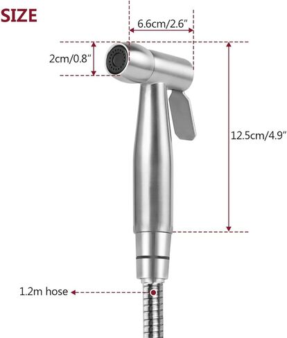 Bidet Sprayer for Toilet - Handheld Cloth Diaper Sprayer with Stainless Steel Hose in Saudi Arabia