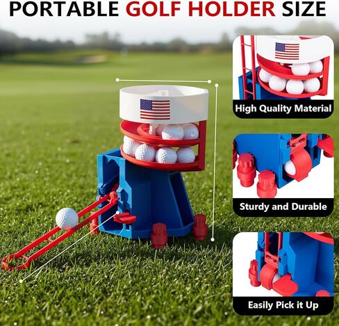 Golf Ball Dispenser, Golf Ball Launcher Pro, Automatic Golf Ball Tee up Machine with Dispenser Foot Pedal in Kuwait