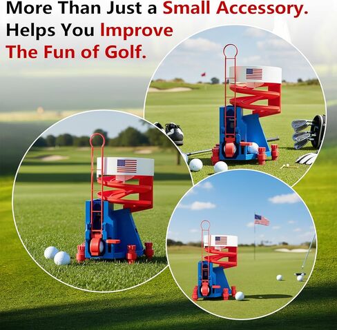 Golf Ball Dispenser, Golf Ball Launcher Pro, Automatic Golf Ball Tee up Machine with Dispenser Foot Pedal in Kuwait