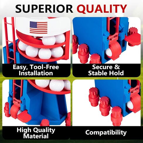 Golf Ball Dispenser, Golf Ball Launcher Pro, Automatic Golf Ball Tee up Machine with Dispenser Foot Pedal in Kuwait