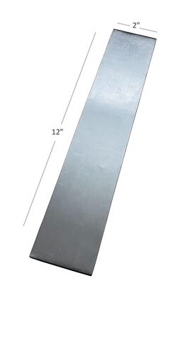 Lenza Premium D2 قضيب فولاذي من الفولاذ المقاوم للصدأ مقاس 12 × 2 بوصة بوش الحرف D2 سكين فولاذي يصنع هدايا شخصية مصنوعة يدويًا له in Kuwait