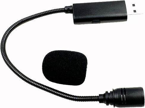 ميكروفون USB للكمبيوتر الشخصي لألعاب المؤتمرات والدردشة للكمبيوتر المحمول USB متعدد الاتجاهات مع كابل كمبيوتر محمول بكابل 9 بوصة in Kuwait