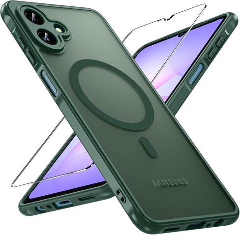 for Galaxy A36/A56 Phone Case, Magnetic Case with Stand & Screen Protector, Military-Grade Protection Shockproof Matte Kickstand Phone Case Cover for Samsung Galaxy A36/A56 5G, Black in Saudi Arabia