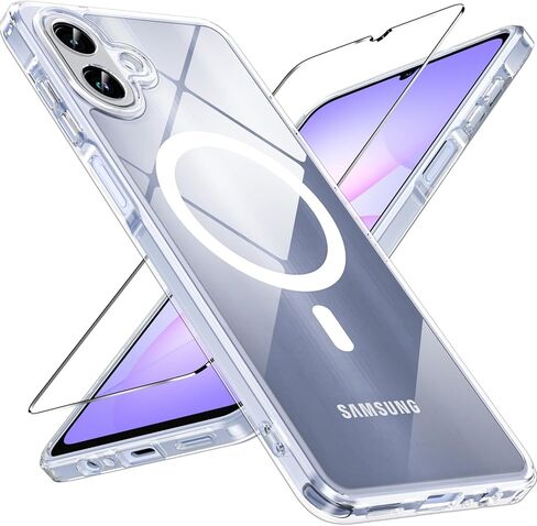 for Galaxy A36/A56 Phone Case, Magnetic Case with Stand & Screen Protector, Military-Grade Protection Shockproof Matte Kickstand Phone Case Cover for Samsung Galaxy A36/A56 5G, Black in Saudi Arabia