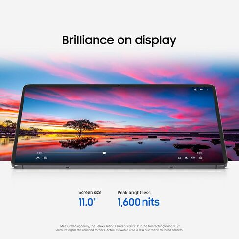 Samsung Galaxy Tab S11 512 GB WiFi Android Tablet، شاشة كبيرة، متينة، نحيفة، خفيفة، عالية الأداء، عمر بطارية طويل، قلم S لتدوين الملاحظات، مساعدة AI، إصدار الولايات المتحدة، رمادي (متجدد) in Saudi Arabia