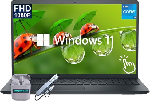ديل انسبايرون، كمبيوتر محمول بشاشة لمس 15.6 بوصة فل اتش دي، معالج انتل كور i5-1334U 10 كور (يصل إلى 4.6 جيجاهرتز)، ذاكرة الوصول العشوائي 16 جيجابايت، تخزين 1 تيرابايت (512 جيجابايت SSD + مجموعة قاعدة إرساء 512 جيجابايت)، ويندوز 11، لوحة مفاتيح رقمية، أسود in Kuwait