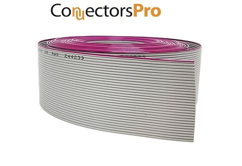 Pc Accessories - Connectors Pro 30 Pins 20 Feet Silver Flat Ribbon Cable for 2.54mm IDC Connectors 30P 20' in Kuwait