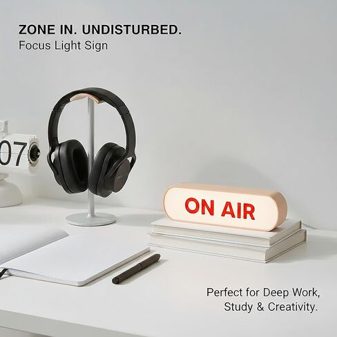 LED ON AIR Sign Light Box, Studio Broadcasting Indicator Lamp for Podcast Recording, Radio Station, Live Streaming Room Decor in Saudi Arabia