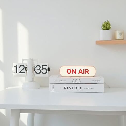 LED ON AIR Sign Light Box, Studio Broadcasting Indicator Lamp for Podcast Recording, Radio Station, Live Streaming Room Decor in Saudi Arabia