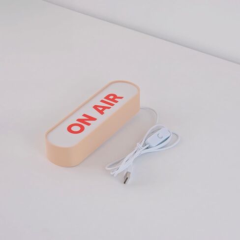 LED ON AIR Sign Light Box, Studio Broadcasting Indicator Lamp for Podcast Recording, Radio Station, Live Streaming Room Decor in Saudi Arabia
