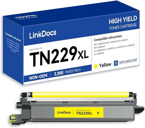Tn229xly عالية العائد من أصفر خرطوشة الحبر متوافق مع الأخ tn229xl tn-229xl أصفر أسود للأخ HL-L3280CDW HL-L3220CW MFC-L3720CDW MFC-L3780CDW in Saudi Arabia