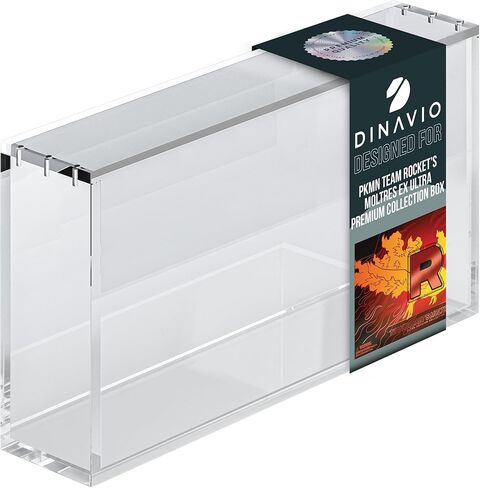 Acrylic Display Case for Mega CHARZRD X ex Ultra-Premium Collection UPC with Magnetic Lid - 8 + 5mm Acrylic with 5x3mm Magnets - Compatible with Mega Charzrd X ex UPC Box in Saudi Arabia