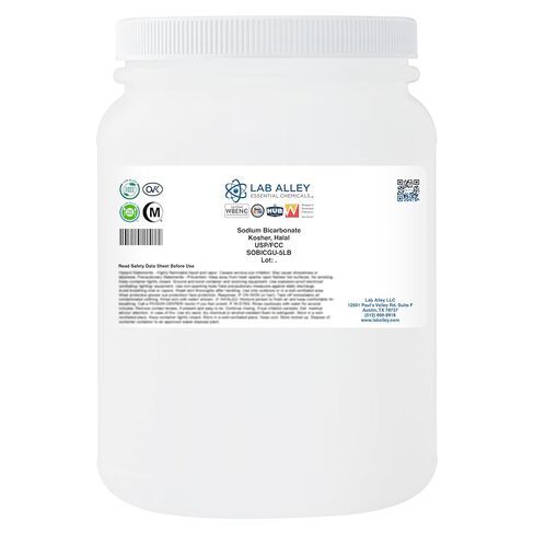 Lab Alley Sodium Bicarbonate, USP/FCC Grade, Kosher, Halal, (20 Pounds) in Saudi Arabia