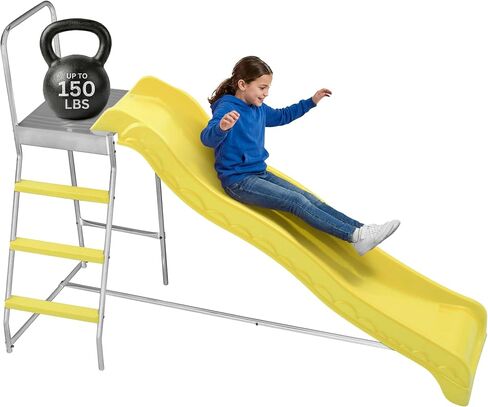 Machrus Upper Bounce Trampoline Step N Slide | Fun Indoor & Outdoor Ladder and Wave Slide Set – Perfect for Round or Rectangle Trampolines with or Without Net in Saudi Arabia