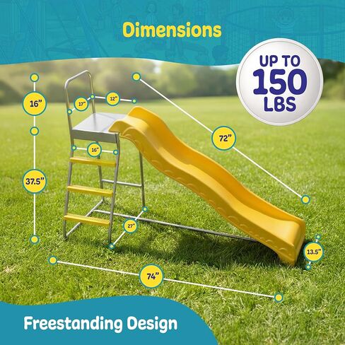 Machrus Upper Bounce Trampoline Step N Slide | Fun Indoor & Outdoor Ladder and Wave Slide Set – Perfect for Round or Rectangle Trampolines with or Without Net in Saudi Arabia