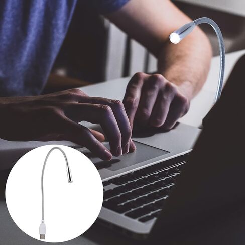 4 قطعة لوحة مفاتيح بمنفذ USB مصباح مرن معقوفة للعناية بالعين LED ضوء الكمبيوتر المحمولة ليلة القراءة مصباح للمنزل مكتب السرير in Saudi Arabia