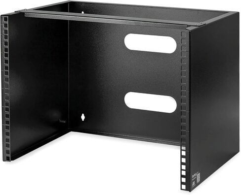 StarTech.com 1x 8U دعامة تثبيت على الحائط لمعدات التثبيت على الرف (WALLMOUNT8) حزمة مع 1x 1U Rackmount PDU شريط الطاقة مع 8 منافذ (RKPW081915) in Saudi Arabia