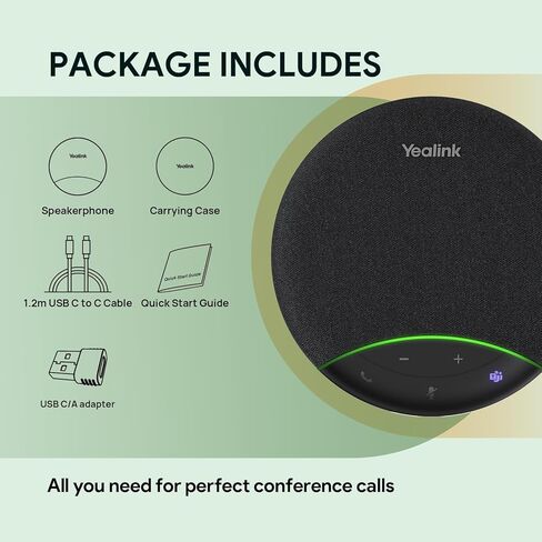 حزمة مكبر صوت للمؤتمرات من Yealink UVC34 SP92 USB-C/A in Saudi Arabia