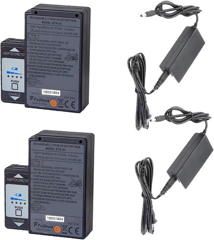 【عبوة من قطعتين】 بطارية BTR-09 14.8 فولت 7800 مللي أمبير في الساعة مع استبدال شاحن لـ BTR-09 FSM-80C FSM-80C+ FSM-80S FSM-601S FSM-602S FSM-61S FSM-62S FSM-702R FSM-70R FSM-70S Fujikura Fusion Splicer in Kuwait