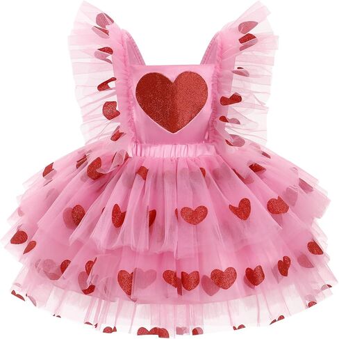 IBTOM CASTLE Infant Baby Girl Dress Sleeveless Flower Girls Tulle Tutu Dress Birthday Party Pageant Dress with Headband in Saudi Arabia