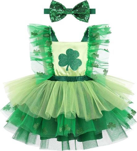IBTOM CASTLE Infant Baby Girl Dress Sleeveless Flower Girls Tulle Tutu Dress Birthday Party Pageant Dress with Headband in Saudi Arabia