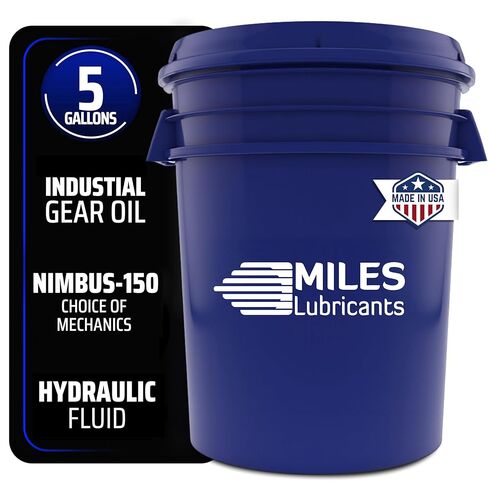 MILES LUBRICANTS Nimbus ISO 320 Industrial Gear Oil - 55 Gallon Drum | AGMA 6EP | Extreme Pressure Additives | Heavy Duty Gearbox Lubrication in Saudi Arabia