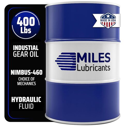 MILES LUBRICANTS Nimbus ISO 320 Industrial Gear Oil - 55 Gallon Drum | AGMA 6EP | Extreme Pressure Additives | Heavy Duty Gearbox Lubrication in Saudi Arabia