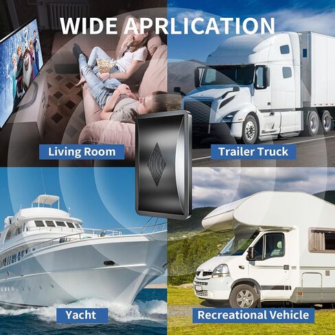 هوائي تلفزيون داخلي مطور 2026، هوائي HDTV طويل المدى يزيد عن 3600 ميل للتلفزيون الذكي الداخلي، هوائي رقمي للقنوات المحلية 4K 1080P مع معزز إشارة مكبر الصوت - كابل محوري سميك 38 قدمًا in Kuwait