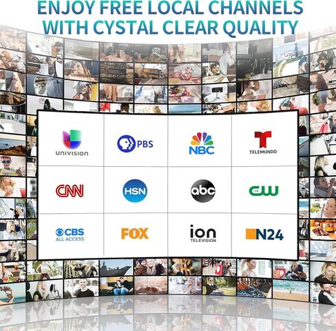 هوائي تلفزيون داخلي مطور 2026، هوائي HDTV طويل المدى يزيد عن 3600 ميل للتلفزيون الذكي الداخلي، هوائي رقمي للقنوات المحلية 4K 1080P مع معزز إشارة مكبر الصوت - كابل محوري سميك 38 قدمًا in Kuwait