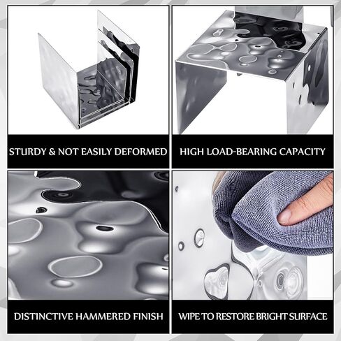 MorningRo مجموعة من 3 حامل عرض للساعة الرملية من الفولاذ المقاوم للصدأ لعرض الطعام ورف حامل لتقديم الطعام ومقتنيات الحلوى وأشكال المجوهرات والحفلات in Kuwait