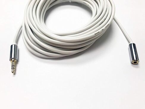 OMNIHIL 30 Feet Auxillary AUX Cable Compatible with HDE Tape-to-MP3 Retro Cassette Player in Saudi Arabia