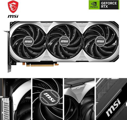 MSI GeForce RTX 4080 16GB Ventus 3X OC Gaming Graphics Card - 16GB GDDR6X, 2550 MHz, PCI Express Gen 4, 256-bit, 3X DP v 1.4a, HDMI 2.1a (Supports 4K & 8K HDR) in Saudi Arabia