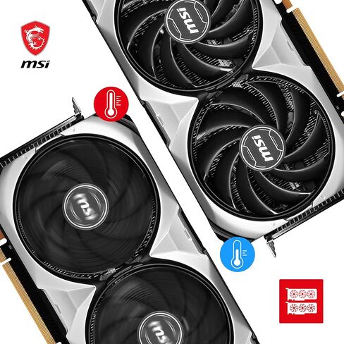 MSI GeForce RTX 4080 16GB Ventus 3X OC Gaming Graphics Card - 16GB GDDR6X, 2550 MHz, PCI Express Gen 4, 256-bit, 3X DP v 1.4a, HDMI 2.1a (Supports 4K & 8K HDR) in Saudi Arabia