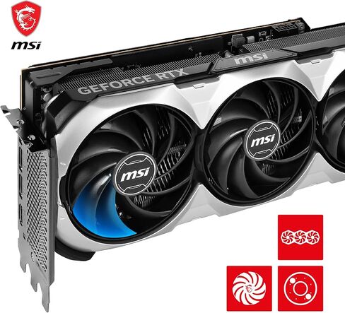 MSI GeForce RTX 4080 16GB Ventus 3X OC Gaming Graphics Card - 16GB GDDR6X, 2550 MHz, PCI Express Gen 4, 256-bit, 3X DP v 1.4a, HDMI 2.1a (Supports 4K & 8K HDR) in Saudi Arabia
