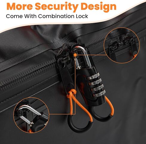 DUMOS Car Rooftop Cargo Carrier 20 Cubic Feet, Car Roof Waterproof PVC Bag, with Anti-Slip Mat, Combination Luggage Lock, Reinforced Straps & Door Hooks, Fit Vehicles with/Without Roof Racks in Saudi Arabia