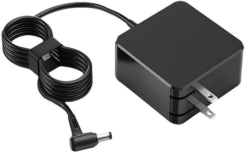 Charger for Lenovo Laptop IdeaPad 3 (3-14 3-15 3-17), 65W 45W Lenovo IdeaPad 3 Charger with Foldable Plug and 5.6ft Power Cable Compatible with Round Tip, Yoga, Flex, Miix, Chromebook in Kuwait