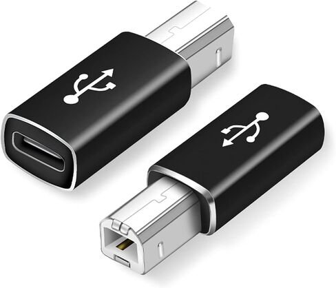 USB B to USB C Adapter, Type C Female to USB Male, Support Data Sync, for Scanner, Printer, Camera, Electric Piano, Laptops in Saudi Arabia