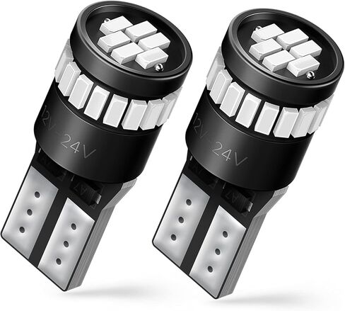 AUXITO 194 LED Bulb 6000K White Canbus Error Free, 168 175 2825 W5W T10 LED Replacement Light Kit for Car Interior Map Marker License Plate Parking Dome Lights, Pack of 4 in Saudi Arabia