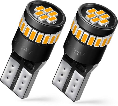 AUXITO 194 LED Bulb 6000K White Canbus Error Free, 168 175 2825 W5W T10 LED Replacement Light Kit for Car Interior Map Marker License Plate Parking Dome Lights, Pack of 4 in Saudi Arabia
