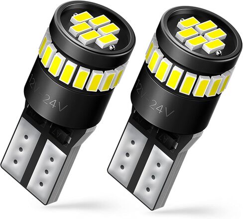 AUXITO 194 LED Bulb 6000K White Canbus Error Free, 168 175 2825 W5W T10 LED Replacement Light Kit for Car Interior Map Marker License Plate Parking Dome Lights, Pack of 4 in Saudi Arabia